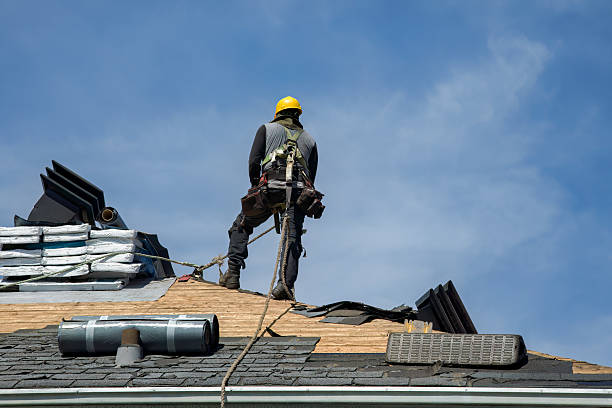 Professional Gutter Installation technician working in Mamou, LA